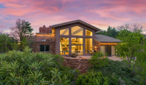 Beautiful Upscale Home with Views of Cathedral Rock, a Stream, Lush Fruit Trees